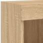 Preview: TV-Schränke mit LED-Leuchten 2 Stk. Sonoma-Eiche 100x30x30 cm