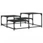 Preview: Couchtisch Schwarz 87,5x87,5x40 cm Holzwerkstoff