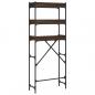 Preview: Waschmaschinenregal Braun Eichen-Optik 67x25x163 cm
