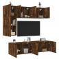 Preview: ARDEBO.de - 5-tlg. Wohnwand Räuchereiche Holzwerkstoff