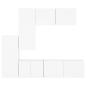 Preview: 5-tlg. Wohnwand Weiß Holzwerkstoff