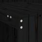 Preview: Balkonmöbel-Set 2-Sitzer Schwarz Massivholz Kiefer