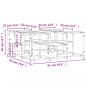 Preview: Couchtisch Grau Sonoma 91x91x40 cm Holzwerkstoff