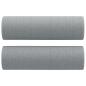 Preview: 2-Sitzer-Sofa mit Zierkissen Hellgrau 140 cm Stoff