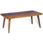 Preview: Couchtisch Teak Harz 100 x 50 x 40 cm