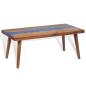 Preview: Couchtisch Teak Harz 100 x 50 x 40 cm