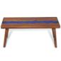 Preview: Couchtisch Teak Harz 100 x 50 x 40 cm