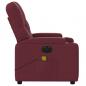 Preview: Massagesessel Elektrisch Weinrot Stoff
