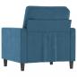 Preview: Sessel Blau 60 cm Samt