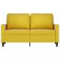 Preview: 2-Sitzer-Sofa Gelb 120 cm Samt