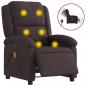 Preview: Massagesessel Elektrisch Dunkelbraun Stoff