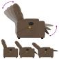Preview: Massagesessel Elektrisch Braun Stoff