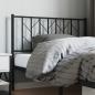 Preview: Kopfteil Metall Schwarz 107 cm