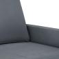 Preview: 2-Sitzer-Sofa Dunkelgrau 120 cm Samt