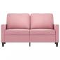 Preview: 2-Sitzer-Sofa Rosa 120 cm Samt