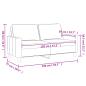 Preview: 2-Sitzer-Sofa Rosa 120 cm Samt
