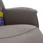 Preview: Massagesessel mit Fußteil Taupe Stoff