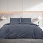 Preview: Bettwäsche-Set Anthrazit 260x220 cm Baumwolle