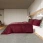 Preview: Bettwäsche-Set Bordeauxrot 260x240 cm Baumwolle