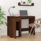 Preview: Schreibtisch Braun Eichen-Optik 100x49x75 cm Holzwerkstoff