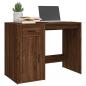 Preview: Schreibtisch Braun Eichen-Optik 100x49x75 cm Holzwerkstoff