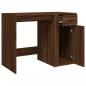 Preview: Schreibtisch Braun Eichen-Optik 100x49x75 cm Holzwerkstoff