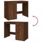 Preview: Schreibtisch Braun Eichen-Optik 100x49x75 cm Holzwerkstoff