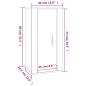 Preview: TV-Wandschrank Sonoma-Eiche 40x34,5x80 cm