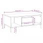 Preview: Couchtisch Grau Sonoma 90x50x36,5 cm Holzwerkstoff
