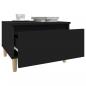 Preview: Beistelltische 2 Stk. Schwarz 50x46x35 cm Holzwerkstoff