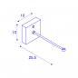 Preview: SLV FITU CRANE BASE Wandhalterung, schwarz (1004682)
