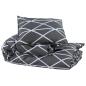 Preview: Bettwäsche-Set Grau 200x220 cm Baumwolle