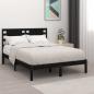 Preview: ARDEBO.de - Massivholzbett Schwarz Kiefer 140x190 cm