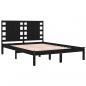 Preview: Massivholzbett Schwarz Kiefer 140x190 cm