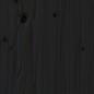 Preview: Massivholzbett Schwarz Kiefer 200x200 cm