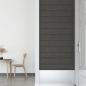 Preview: Wandpaneele 12 Stk. Dunkelgrau 90x15 cm Stoff 1,62 m²