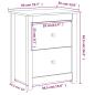 Preview: Nachttische 2 Stk. Honigbraun 50x35x61,5 cm Massivholz Kiefer