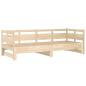 Preview: Tagesbett Ausziehbar Massivholz Kiefer 2x(80x200) cm