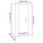 Preview: TV-Wandschrank Grau Sonoma 40x34,5x80 cm