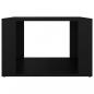 Preview: Nachttisch Schwarz 57x55x36 cm Holzwerkstoff