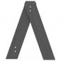Preview: Hocker 2 Stk. Grau 40x40x45 cm Massivholz Kiefer