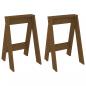 Preview: Hocker 2 Stk. Honigbraun 40x40x60 cm Massivholz Kiefer