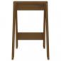 Preview: Hocker 2 Stk. Honigbraun 40x40x60 cm Massivholz Kiefer