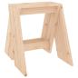 Preview: Hocker 2 Stk. 40x40x45 cm Massivholz Kiefer