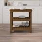 Preview: Werkbank Honigbraun 78,5x50x80 cm Massivholz Kiefer