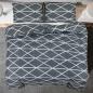 Preview: Bettwäsche-Set Grau 240x220 cm Baumwolle