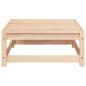 Preview: Gartensofa ohne Armlehnen mit Fußhocker Massivholz Kiefer