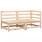 Preview: Gartensofa 2-Sitzer Massivholz Kiefer
