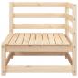 Preview: Gartensofa 2-Sitzer Massivholz Kiefer