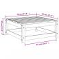 Preview: Gartenhocker 70x70x30 cm Massivholz Kiefer